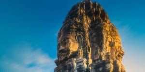 sunset-view-of-bayon-temple-in-angkor-wat